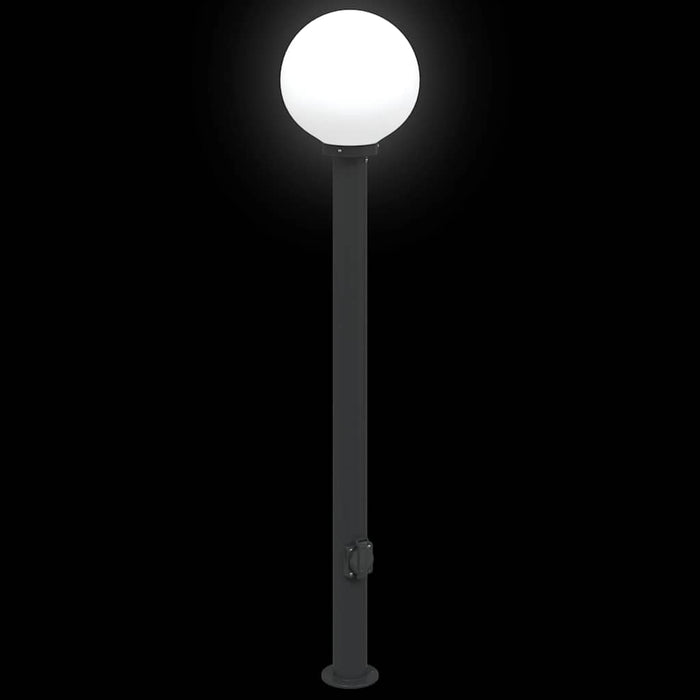 Stâlp luminos cu priză 120 cm negru IP44 - WALTI WALTI