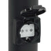 Stâlp luminos cu priză 120 cm negru IP44 - WALTI WALTI