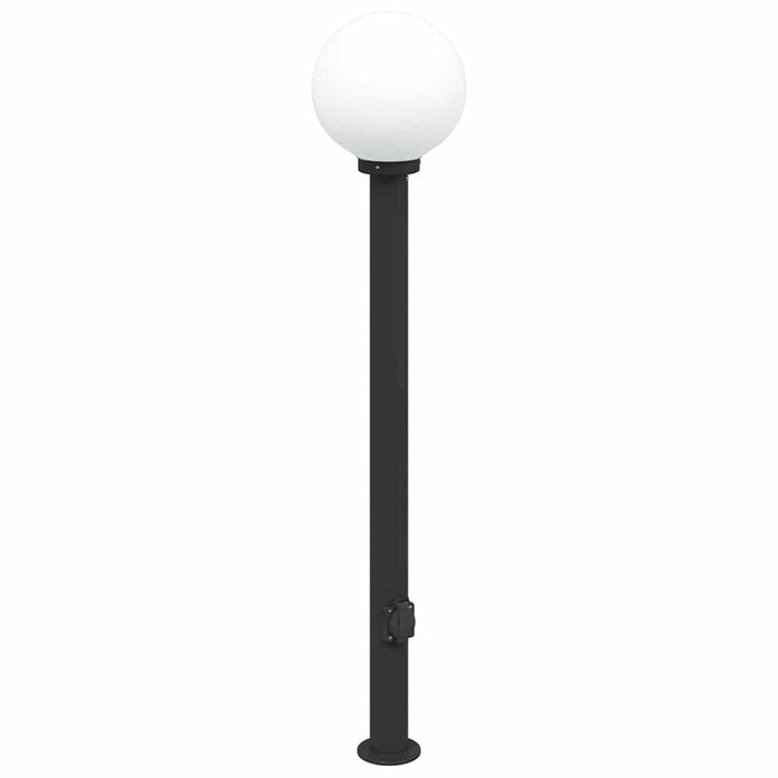 Stâlpi iluminatori cu priză, 3 buc., 120 cm, negru, IP44 - WALTI WALTI