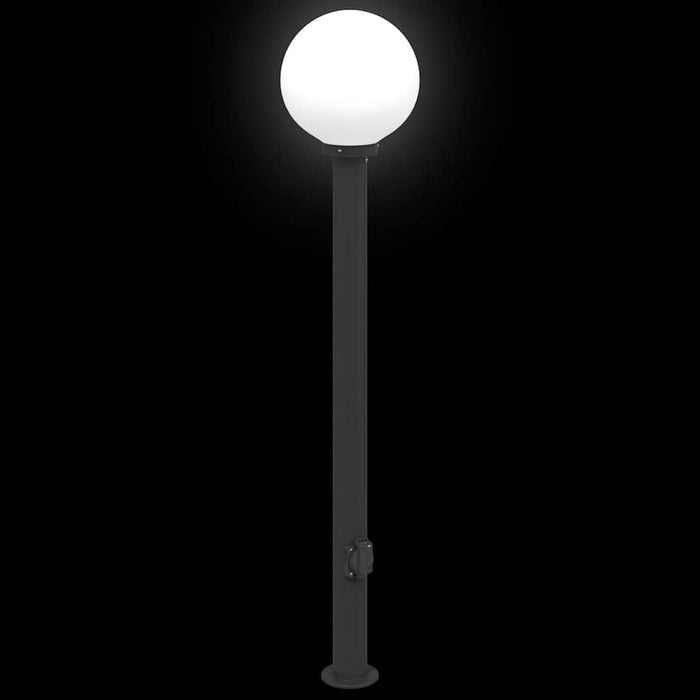 Stâlpi iluminatori cu priză, 3 buc., 120 cm, negru, IP44 - WALTI WALTI