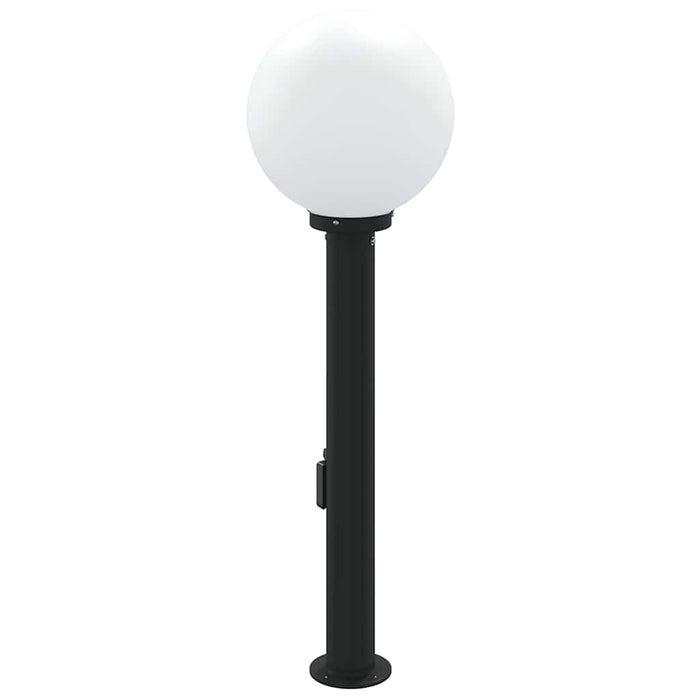 Stâlp luminos cu senzor și priză 80 cm negru IP44 - WALTI WALTI