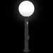 Stâlpi iluminatori cu senzor și priză, 3 buc., 80 cm, negru, IP44 - WALTI WALTI