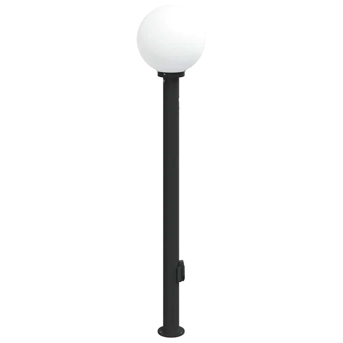 Stâlp luminos cu senzor și priză 120 cm negru IP44 - WALTI WALTI