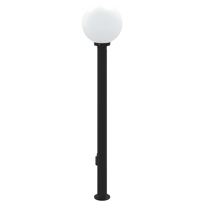 Stâlp luminos cu senzor și priză 120 cm negru IP44 - WALTI WALTI