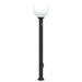 Stâlpi iluminatori cu senzor și priză, 3 buc., 120 cm, negru, IP44 - WALTI WALTI