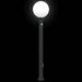 Stâlpi iluminatori cu senzor și priză, 3 buc., 120 cm, negru, IP44 - WALTI WALTI