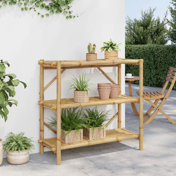 Raft cu 3 niveluri, 100x40x90 cm, bambus - WALTI WALTI