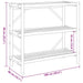 Raft cu 3 niveluri, 100x40x90 cm, bambus - WALTI WALTI