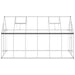 Sere cu cadru de bază, argintiu, 334x169x195 cm, aluminiu - WALTI WALTI