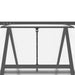 Sere cu cadru de bază, antracit, 334x169x195 cm, aluminiu - WALTI WALTI