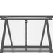 Sere cu cadru de bază, antracit, 445x169x195 cm, aluminiu - WALTI WALTI