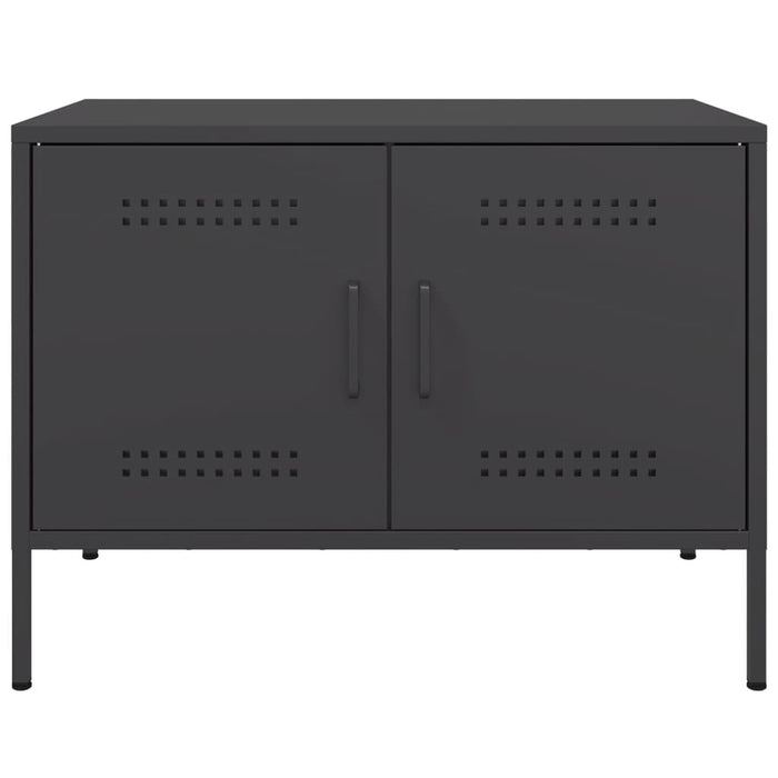 Dulapuri TV, 2 buc., negru, 68x39x50,5 cm, oțel WALTI