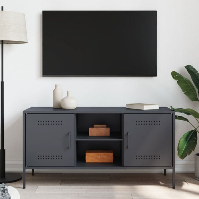 Dulap TV, antracit, 100,5x39x50,5 cm, oțel - WALTI WALTI