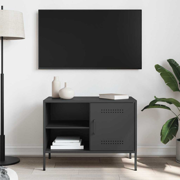 Dulap TV, negru, 68x39x50,5 cm, oțel - WALTI WALTI