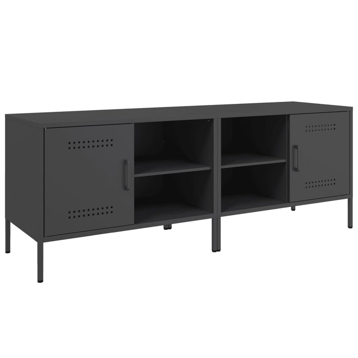Dulapuri TV, 2 buc., negru, 68x39x50,5 cm, oțel WALTI