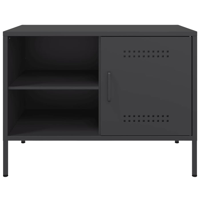 Dulapuri TV, 2 buc., negru, 68x39x50,5 cm, oțel WALTI