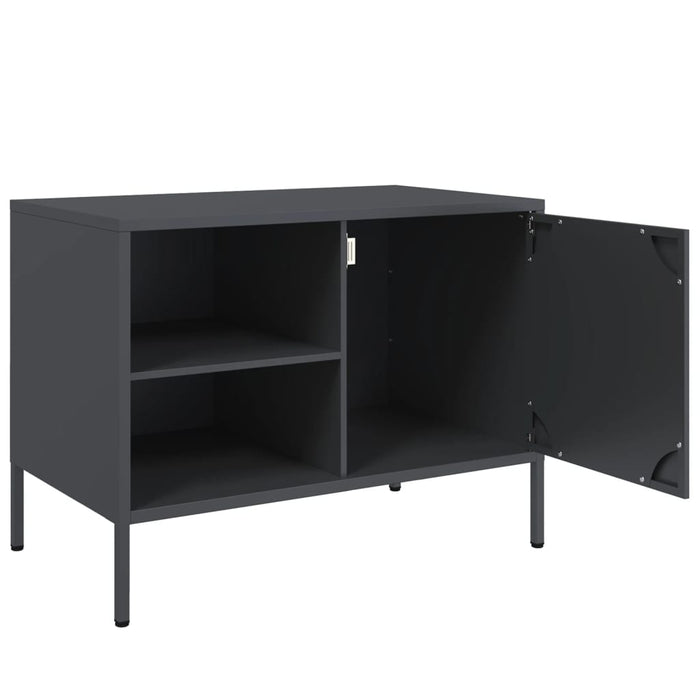 Dulapuri TV, 2 buc., antracit, 68x39x50,5 cm, oțel - WALTI WALTI