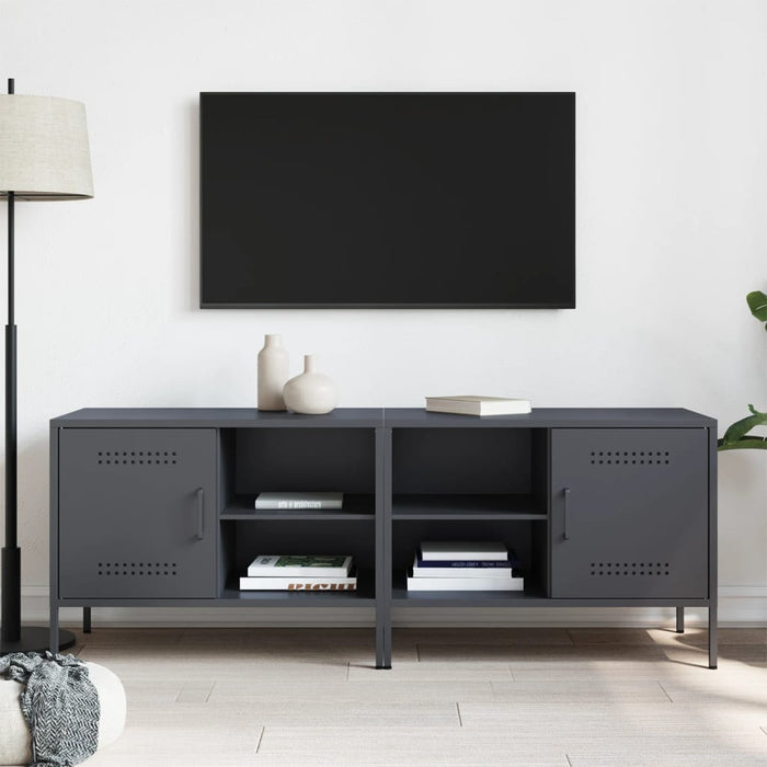 Dulapuri TV, 2 buc., antracit, 68x39x50,5 cm, oțel - WALTI WALTI