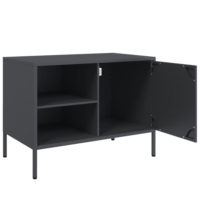 Dulapuri TV, 2 buc., antracit, 68x39x50,5 cm, oțel - WALTI WALTI