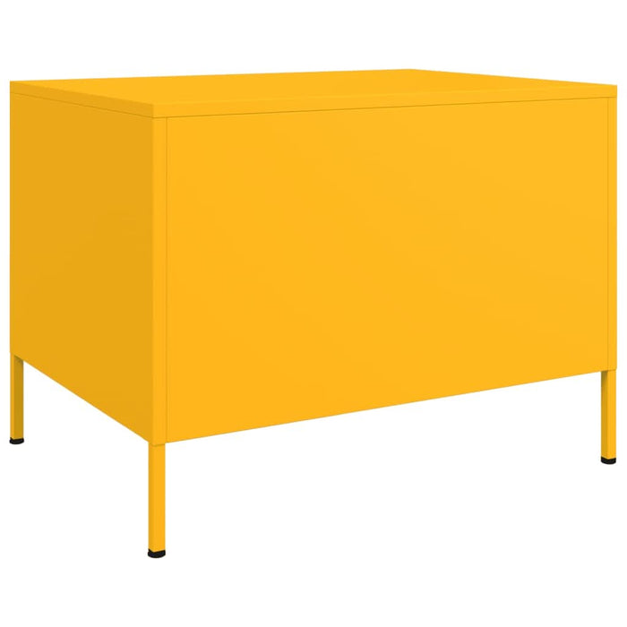 Măsuță de cafea galben muștar 68x50x50,5cm oțel laminat la rece - WALTI WALTI