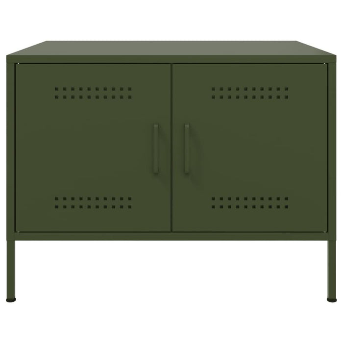 Măsuță cafea verde măsliniu 68x50x50,5 cm oțel laminat la rece - WALTI WALTI