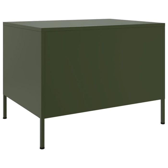 Măsuță cafea verde măsliniu 68x50x50,5 cm oțel laminat la rece - WALTI WALTI