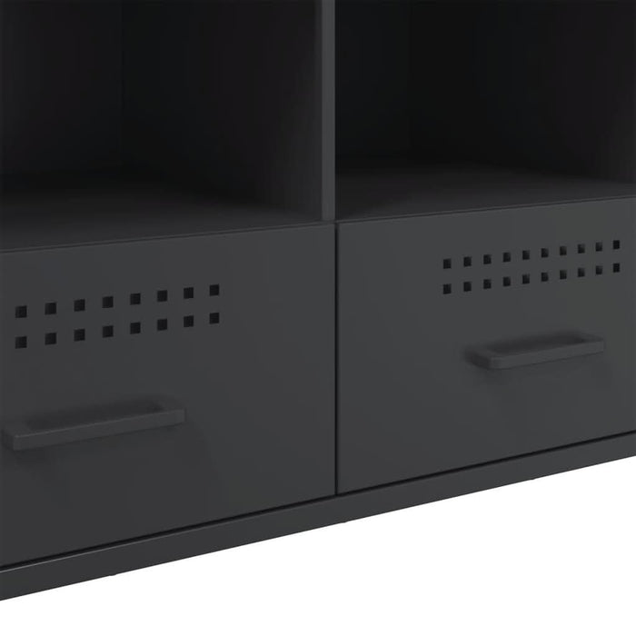 Dulap TV, negru, 100,5x39x50,5 cm, oțel laminat la rece - WALTI WALTI
