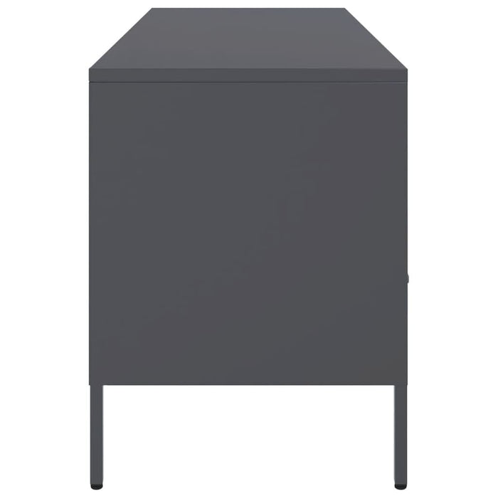 Dulap TV, antracit, 100,5x39x50,5 cm, oțel laminat la rece - WALTI WALTI