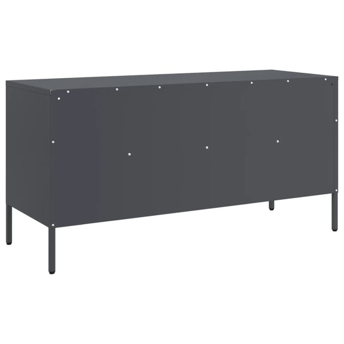 Dulap TV, antracit, 100,5x39x50,5 cm, oțel laminat la rece - WALTI WALTI