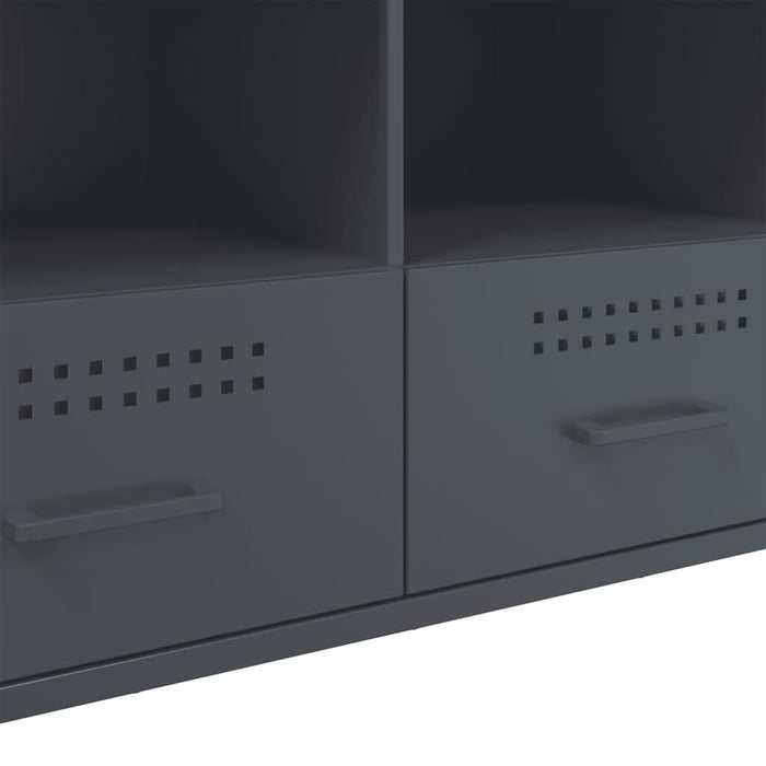 Dulap TV, antracit, 100,5x39x50,5 cm, oțel laminat la rece - WALTI WALTI