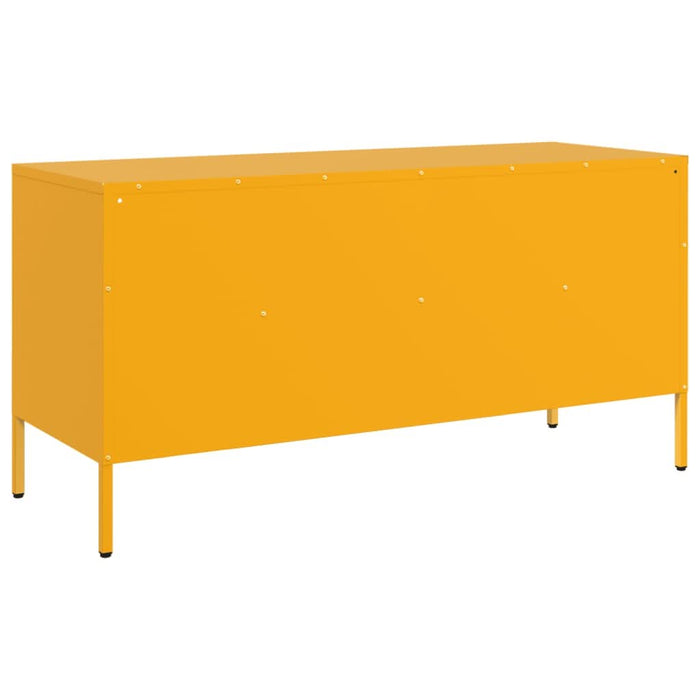 Dulap TV, galben muștar, 100,5x39x50,5 cm, oțel laminat la rece - WALTI WALTI