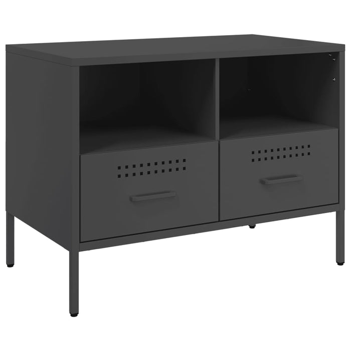 Dulap TV, negru, 68x39x50,5 cm, oțel WALTI