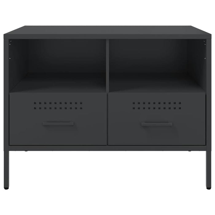Dulap TV, negru, 68x39x50,5 cm, oțel WALTI