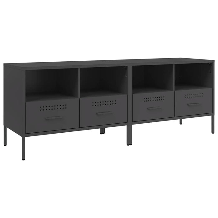 Dulapuri TV, 2 buc., negru, 68x39x50,5 cm, oțel - WALTI WALTI