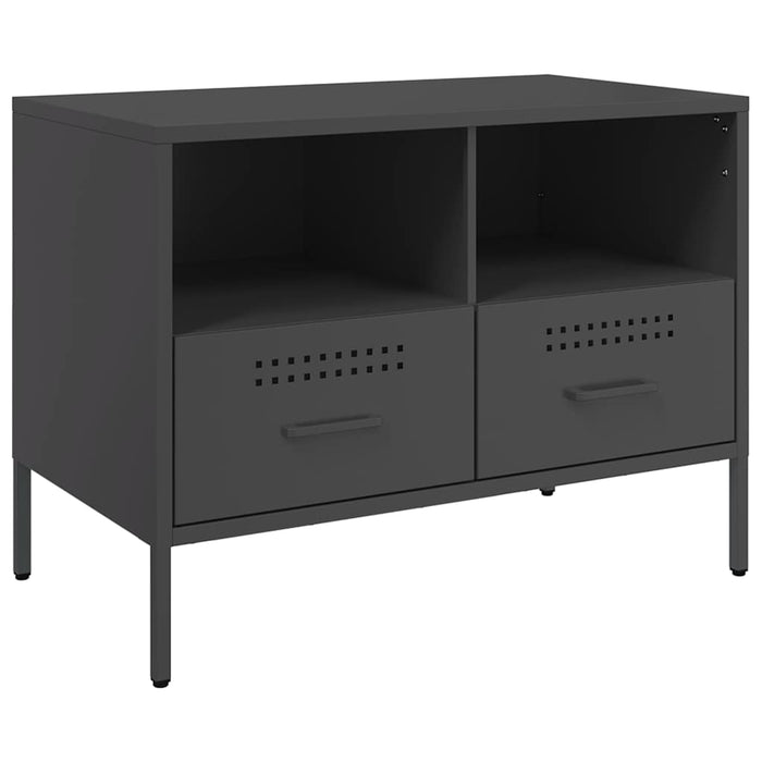 Dulapuri TV, 2 buc., negru, 68x39x50,5 cm, oțel - WALTI WALTI