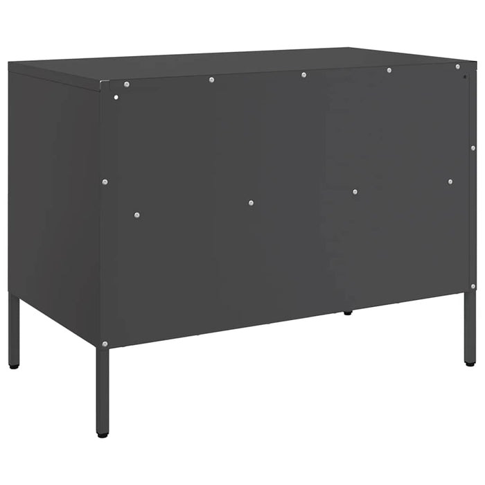 Dulapuri TV, 2 buc., negru, 68x39x50,5 cm, oțel - WALTI WALTI