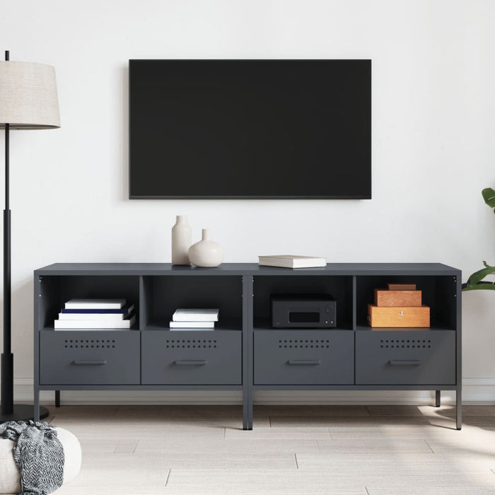 Dulapuri TV, 2 buc., antracit, 68x39x50,5 cm, oțel - WALTI WALTI