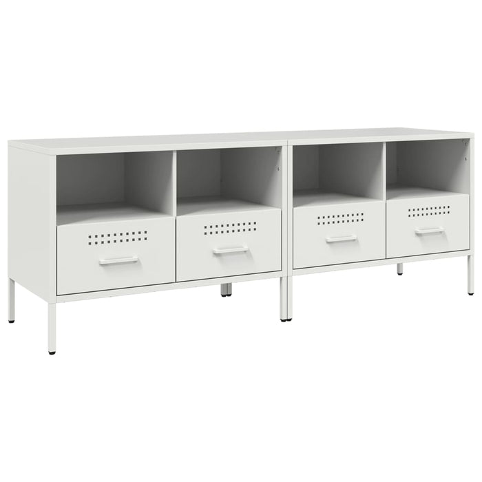 Dulapuri TV, 2 buc., alb, 68x39x50,5 cm, oțel WALTI