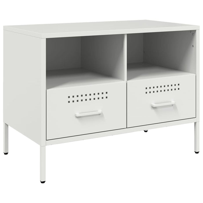 Dulapuri TV, 2 buc., alb, 68x39x50,5 cm, oțel WALTI
