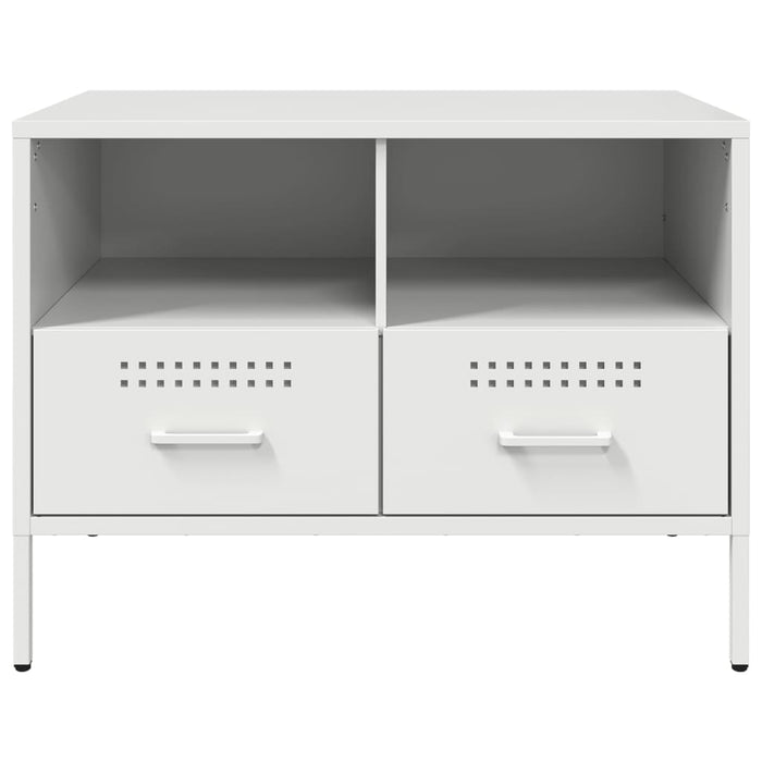 Dulapuri TV, 2 buc., alb, 68x39x50,5 cm, oțel WALTI