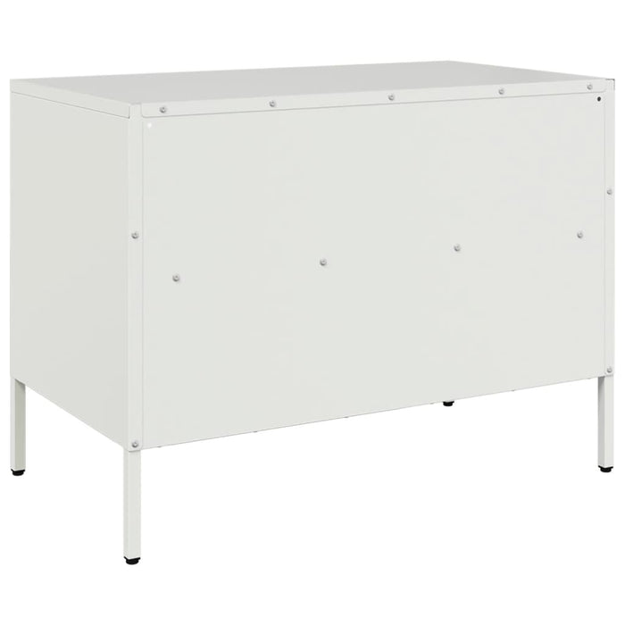 Dulapuri TV, 2 buc., alb, 68x39x50,5 cm, oțel WALTI