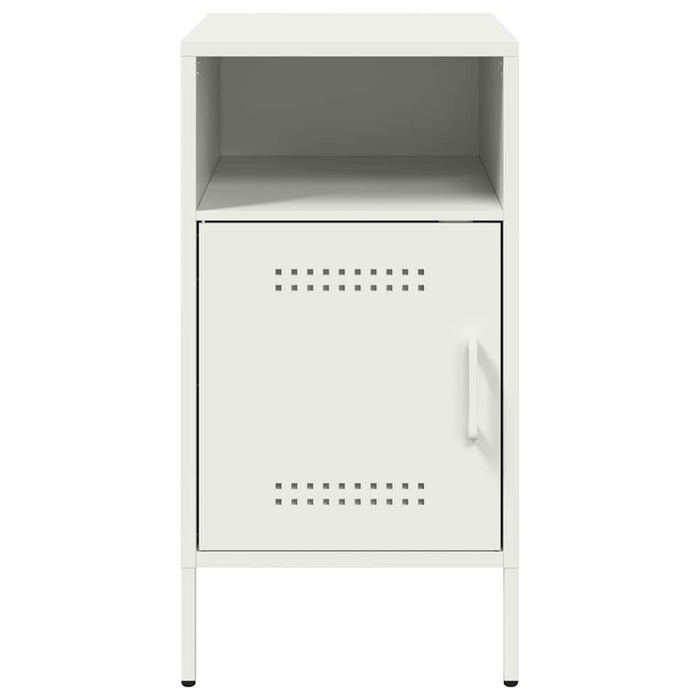 Noptiere, 2 buc., alb, 36x39x68 cm, oțel - WALTI WALTI