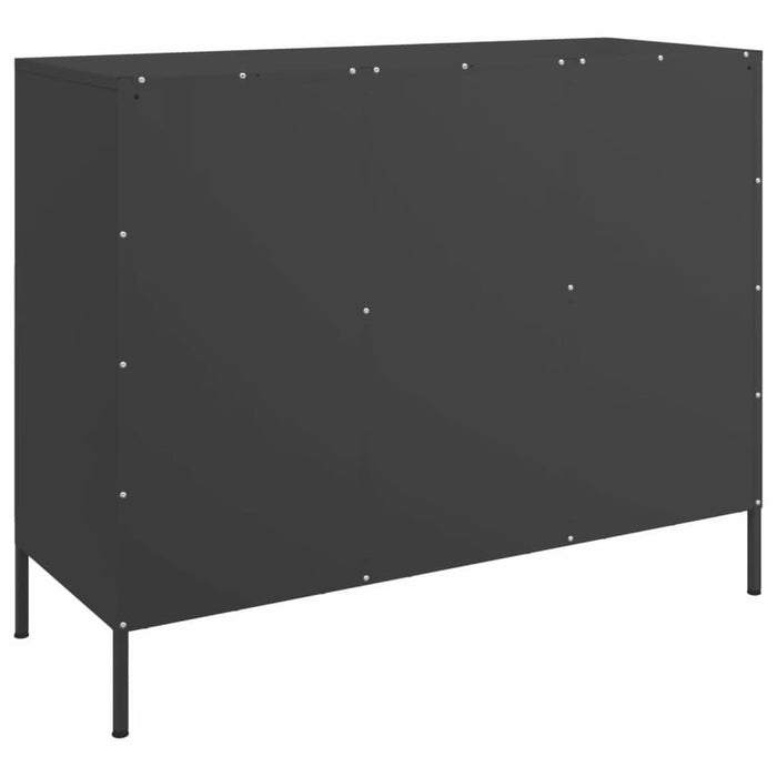 Dulap, negru, 100,5x39x79 cm, oțel laminat la rece - WALTI WALTI