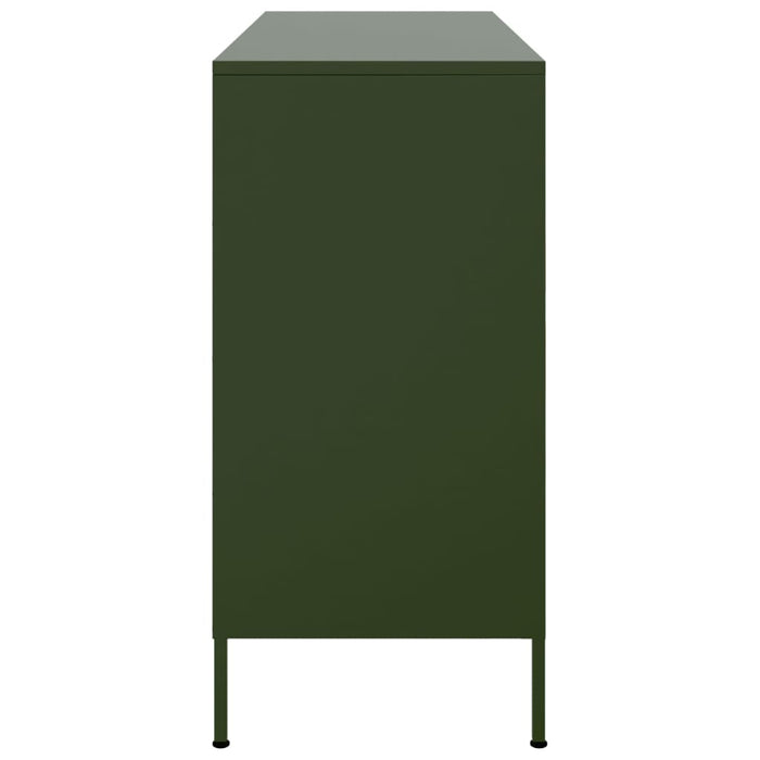 Dulap, verde măsliniu, 100,5x39x79 cm, oțel WALTI
