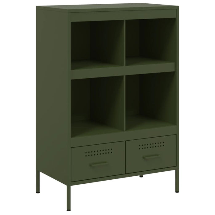 Dulap înalt, verde măsliniu, 68x39x101,5 cm, oțel laminat rece - WALTI WALTI