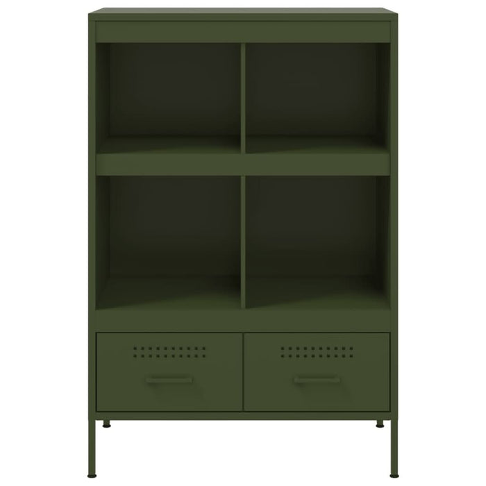 Dulap înalt, verde măsliniu, 68x39x101,5 cm, oțel laminat rece - WALTI WALTI
