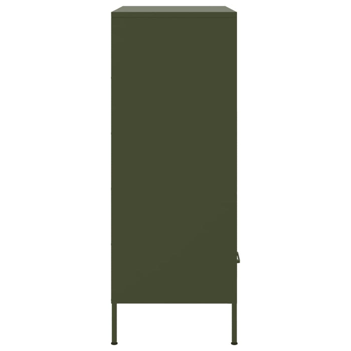 Dulap înalt, verde măsliniu, 68x39x101,5 cm, oțel laminat rece - WALTI WALTI
