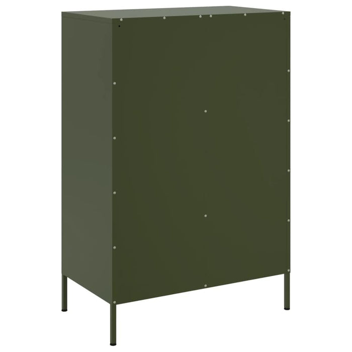 Dulap înalt, verde măsliniu, 68x39x101,5 cm, oțel laminat rece - WALTI WALTI