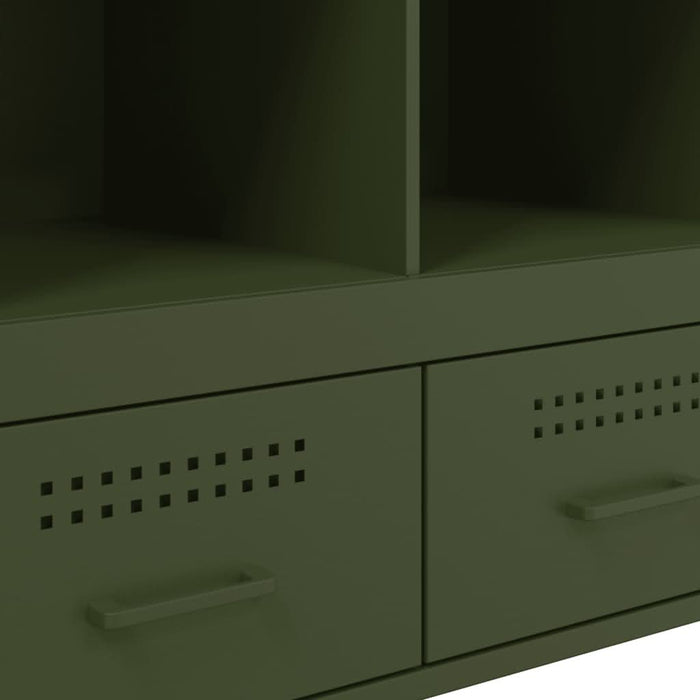 Dulap înalt, verde măsliniu, 68x39x101,5 cm, oțel laminat rece - WALTI WALTI