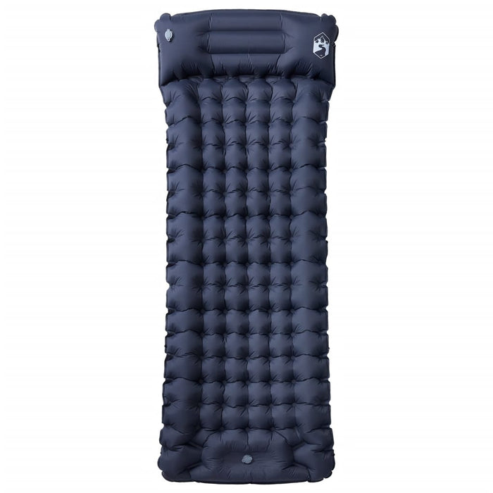 Saltea de camping auto-gonflabilă, cu pernă, 1 persoană, gri - WALTI WALTI